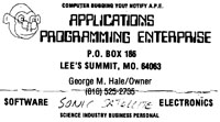 George Hale (Business Card, Front)